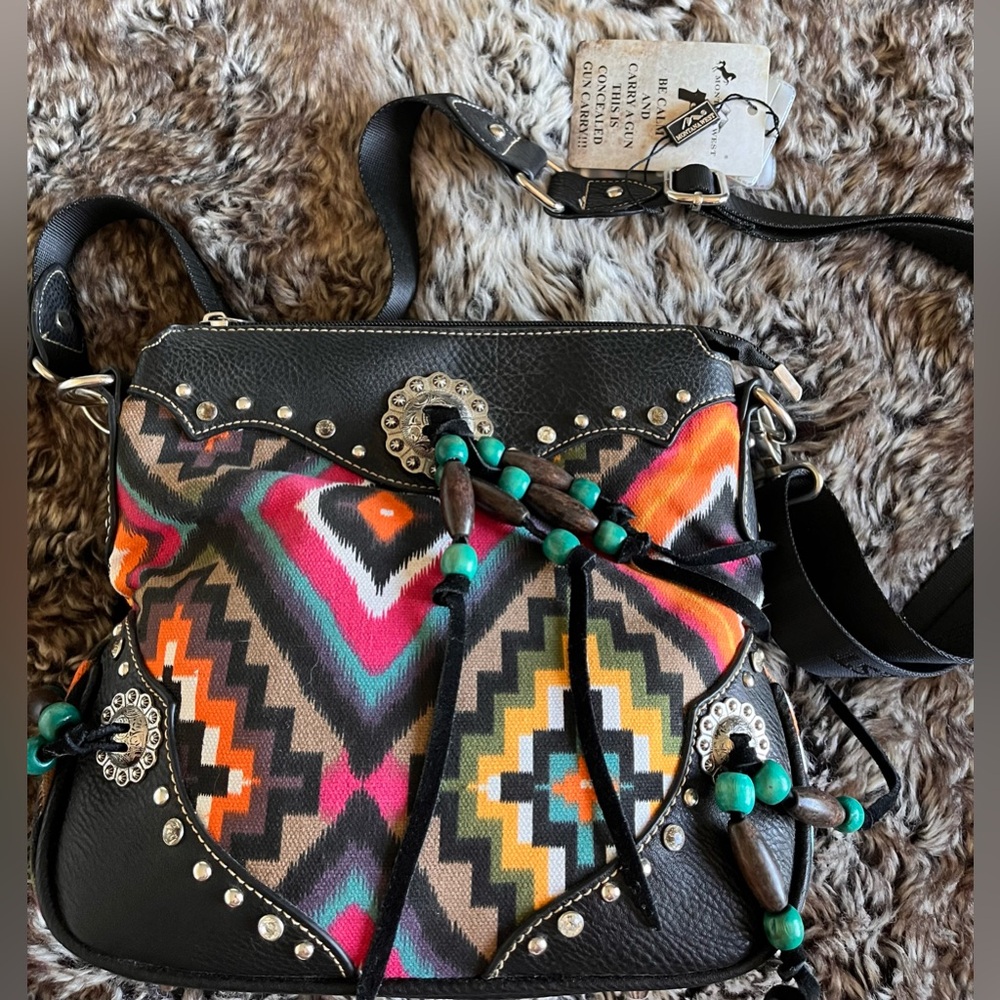 Montana West Multicolor Aztec Crossbody Bag